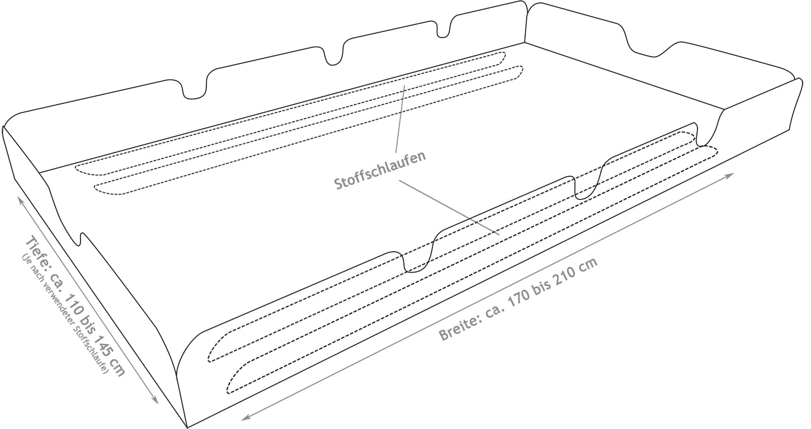Sonnendach für Hollywoodschaukel Universal, Swingtex