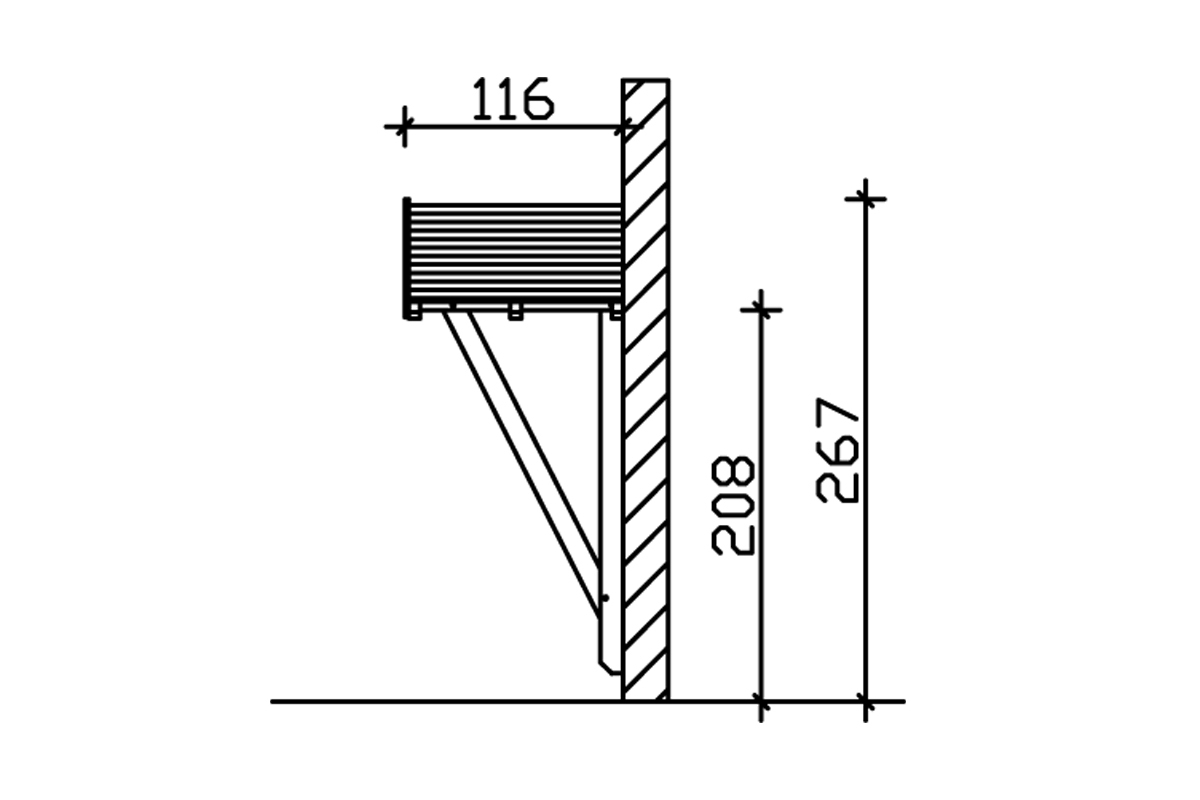 Vordach Siegen 2 Satteldach