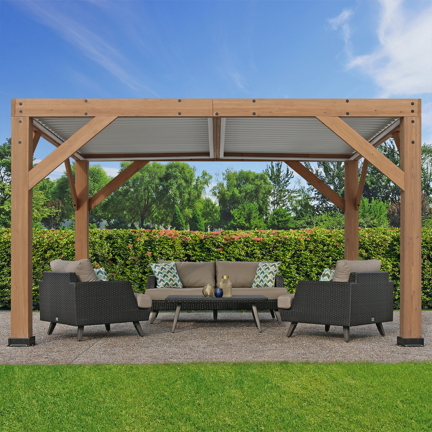 Pergola Karl mit Lamellendach bei leitermann.de günstig kaufen Pergola Karl mit Lamellendach
