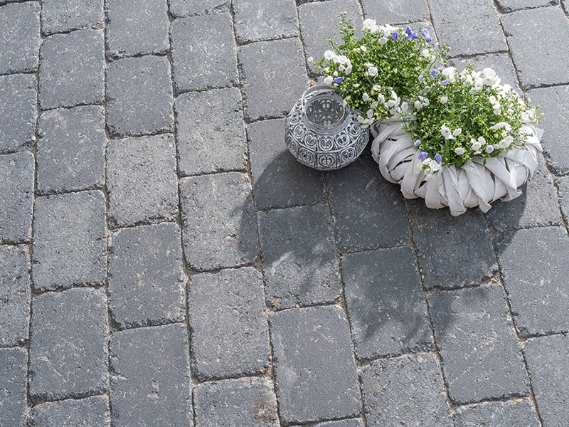 Pflasterstein Antik, gekantet