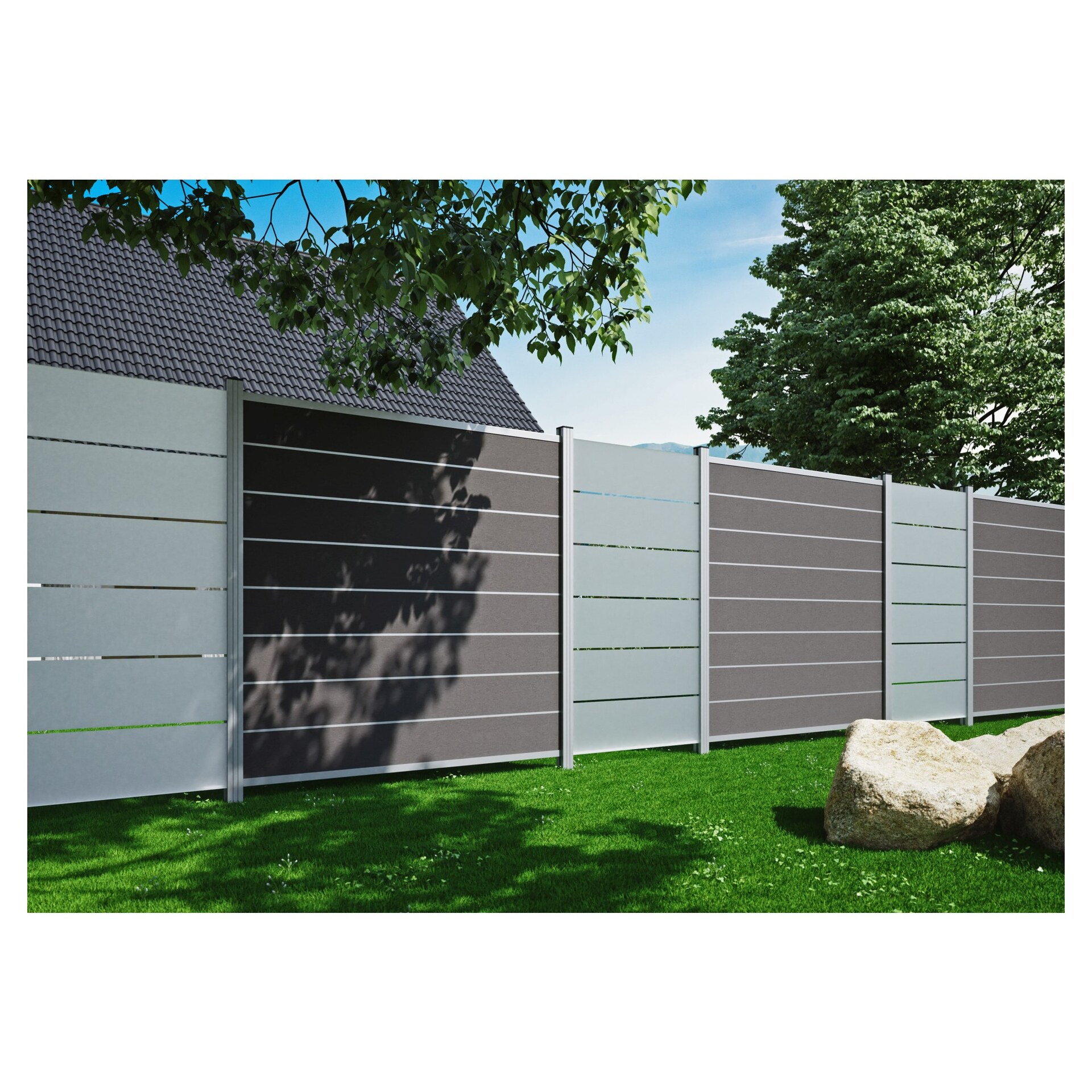 RUDE-Systemglas Universalleisten für Steckzaunsysteme