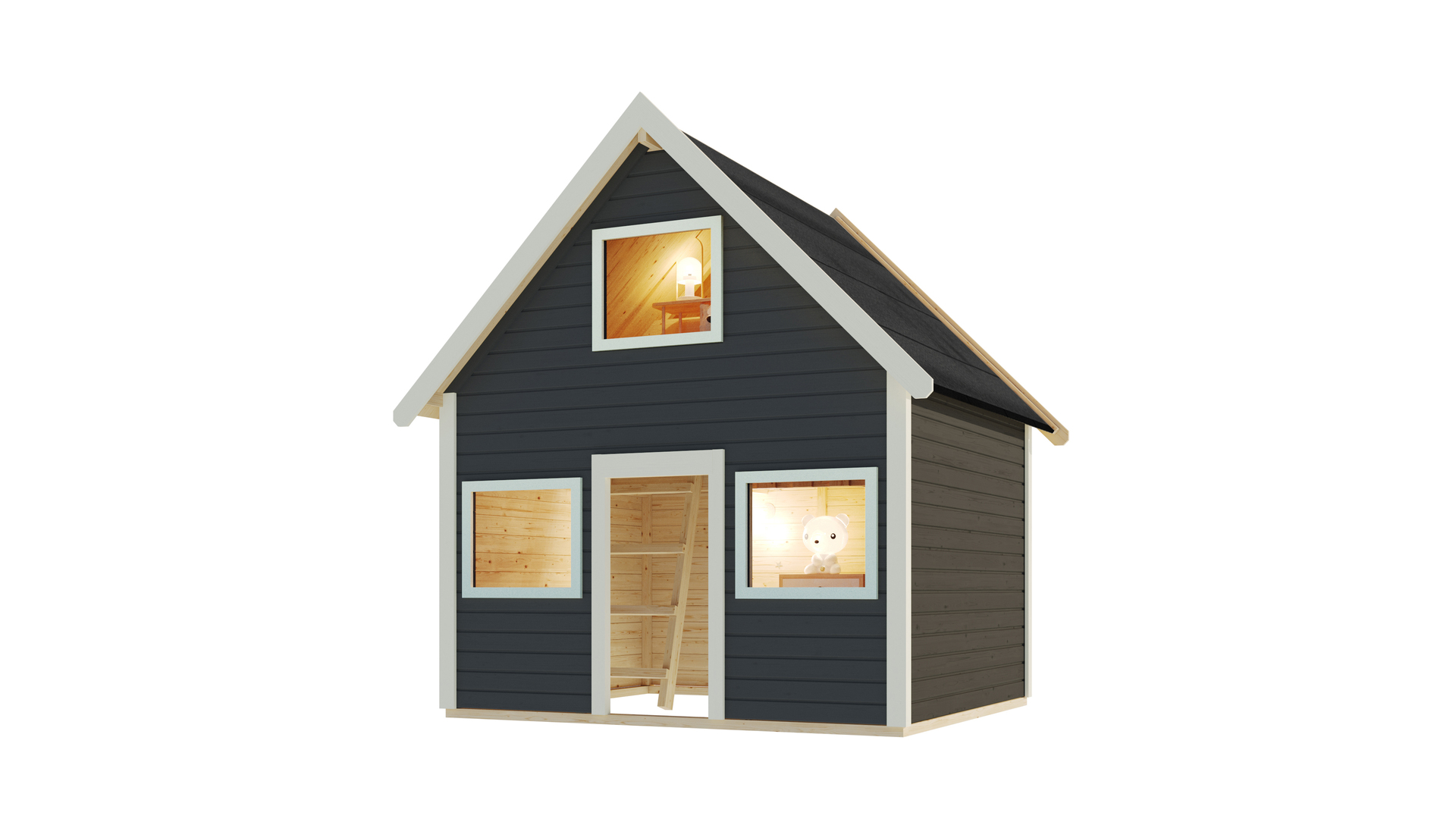 Spielhaus Kalle, 213x183x253cm, 2 Etagen