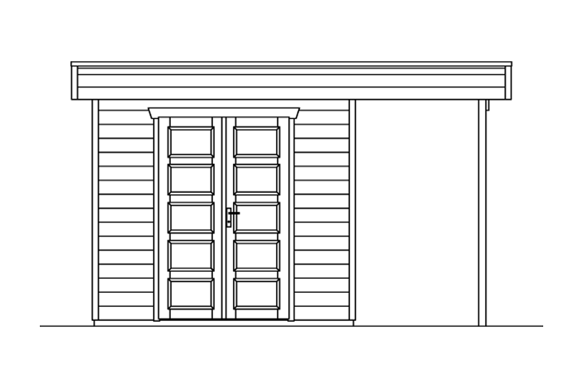 Gartenhaus Venlo 2, 380x250cm