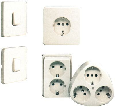 Serienschalter AP arktis weiss