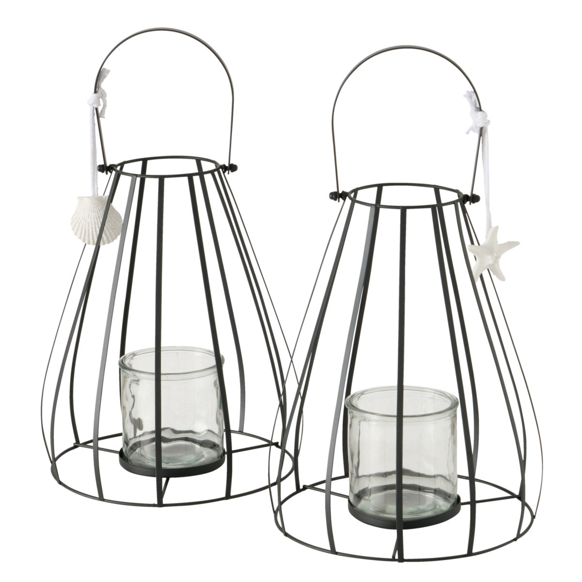 Windlicht Cagey, Dekor 2-fach sortiert bei leitermann.de günstig kaufen Windlicht Cagey, Dekor 2-fach sortiert