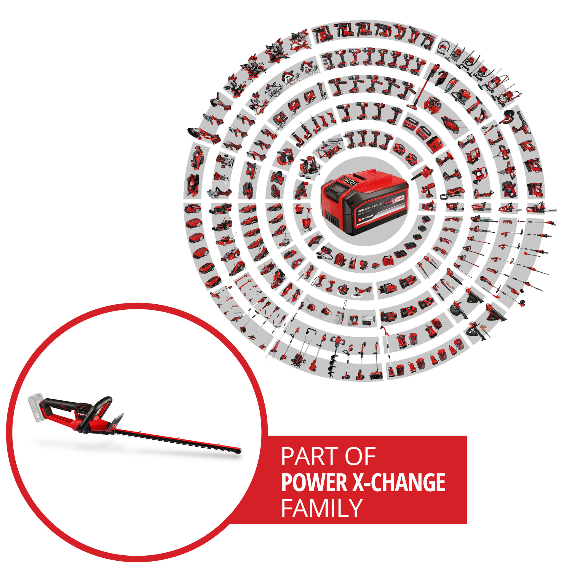 Akku-Heckenschere GP-CH 18/50 Li BL-Solo