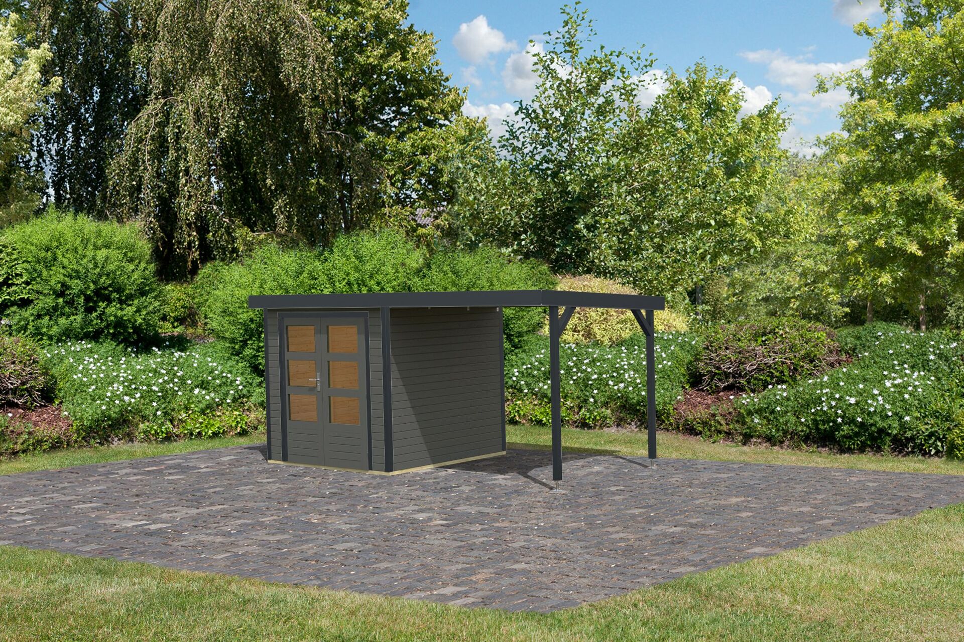 Gartenhaus Osterby B SET