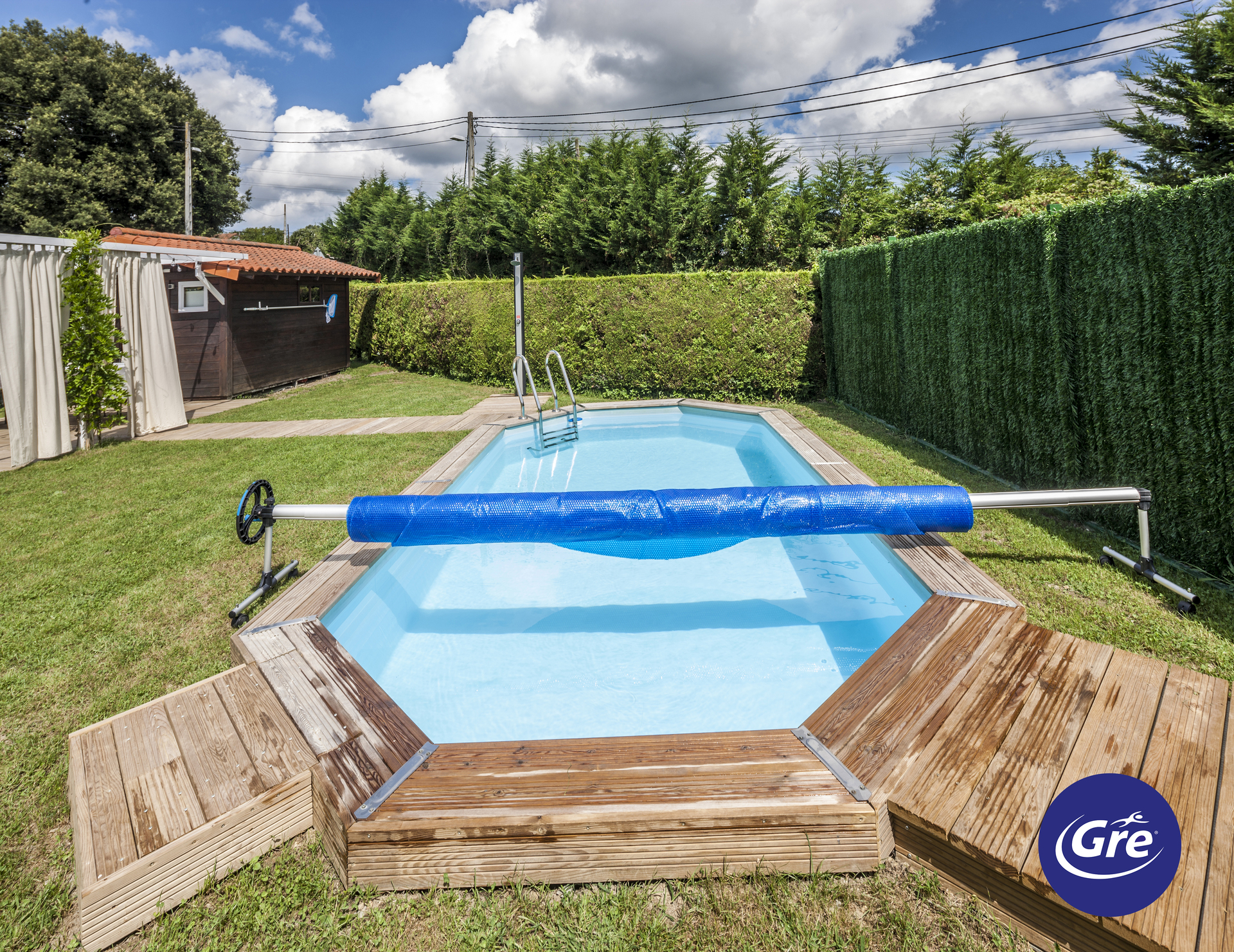 Aluminium Cover Roller für Einbaubecken