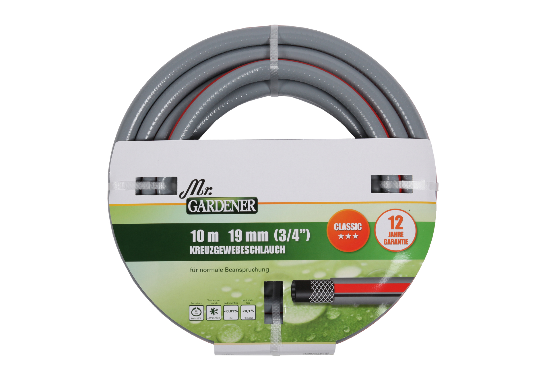 Kreuzgewebe-Gartenschlauch Classic rot/schwarz bei leitermann.de günstig kaufen Kreuzgewebe-Gartenschlauch Classic rot/schwarz