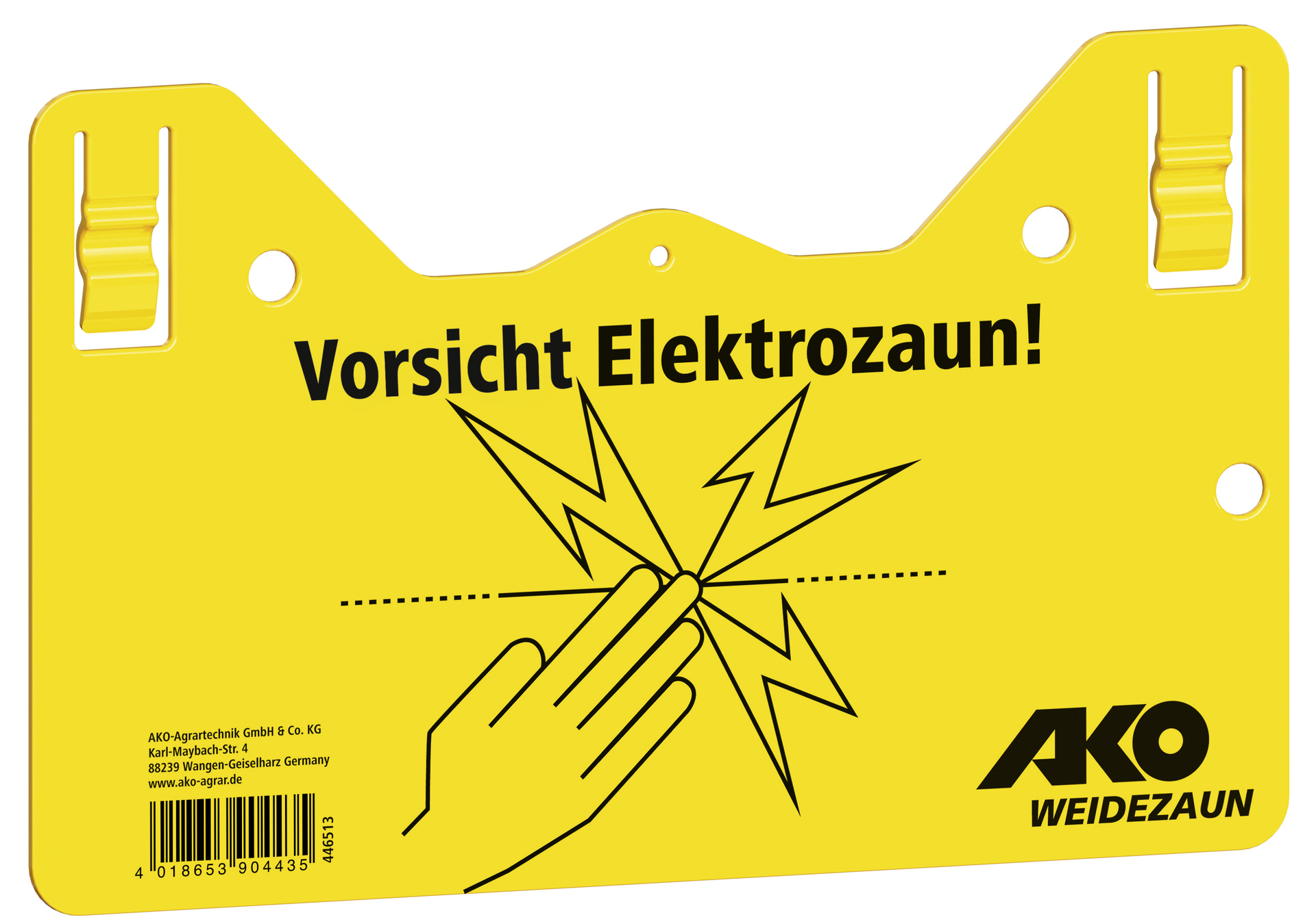 Albert Kerbl GmbH Warnschild hook – in 2-seitig bedruckt