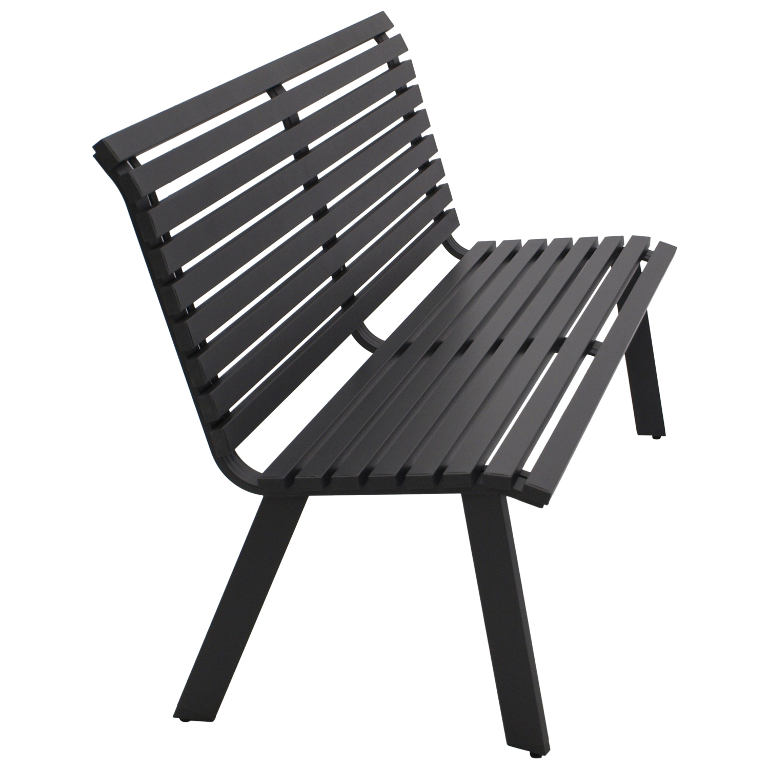 Gartenbank 2-sitzer, Aluminium anthrazit