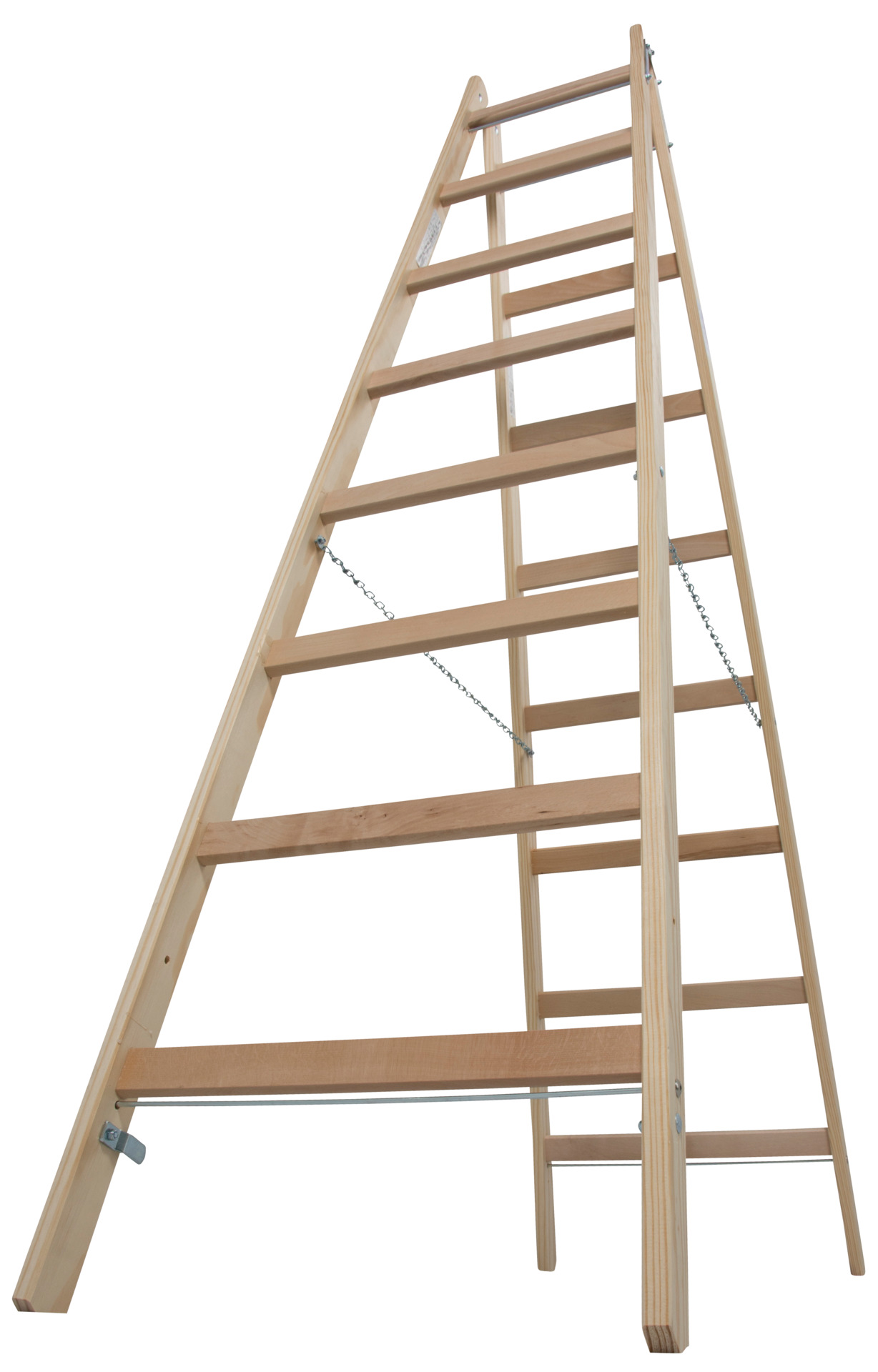 Sprossen-Doppelleiter Holz bei leitermann.de günstig kaufen Sprossen-Doppelleiter Holz