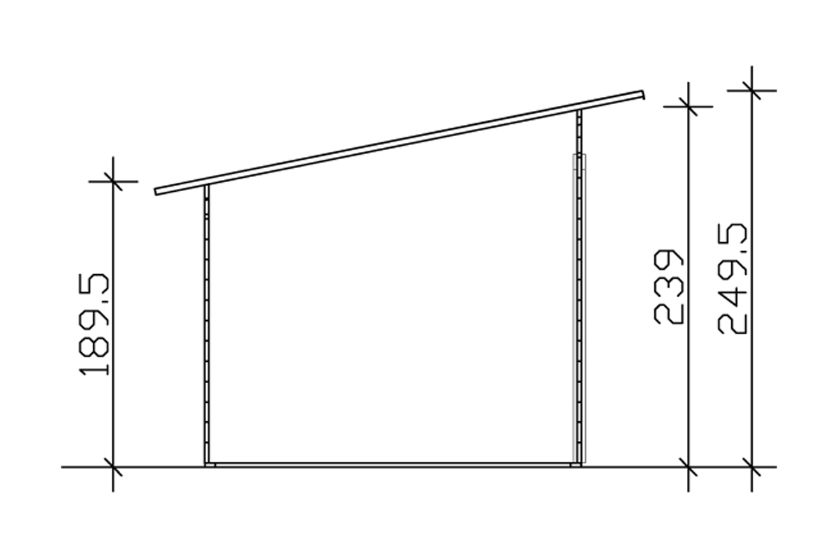 Gartenhaus Texel, 28mm 550 x 250cm
