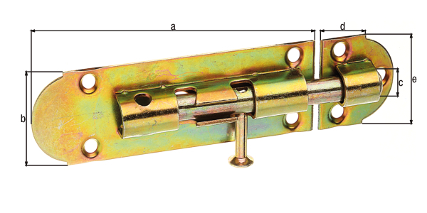 Grendelriegel m.Knopf m.Schlaufe