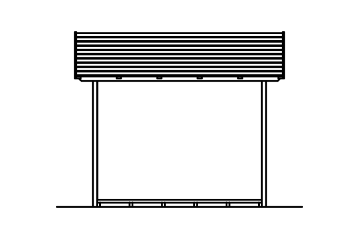 Holzunterstand Paul 2, 290x126cm bei leitermann.de günstig kaufen Holzunterstand Paul 2, 290x126cm