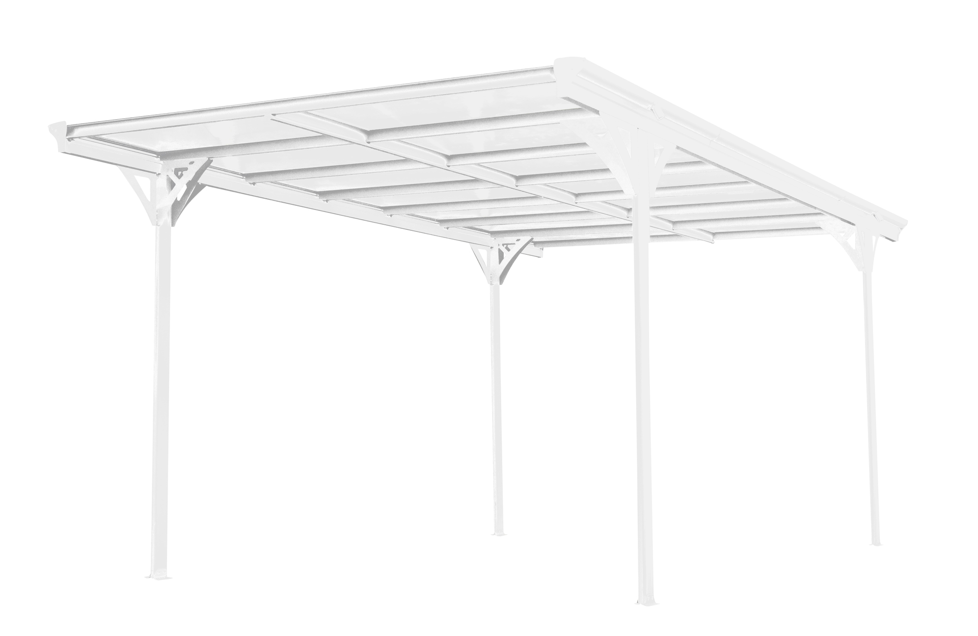 Carport Flachdach 15 m²
