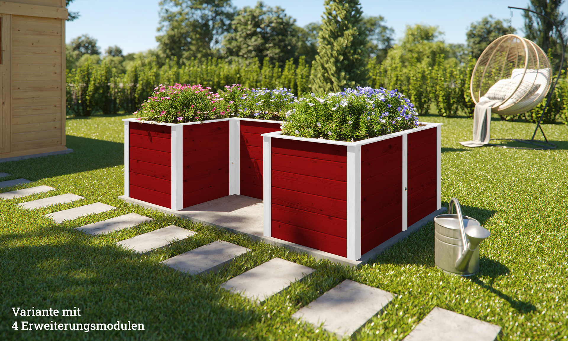 Ergänzungssatz Hochbeet Modular , 21 mm, 67 cm