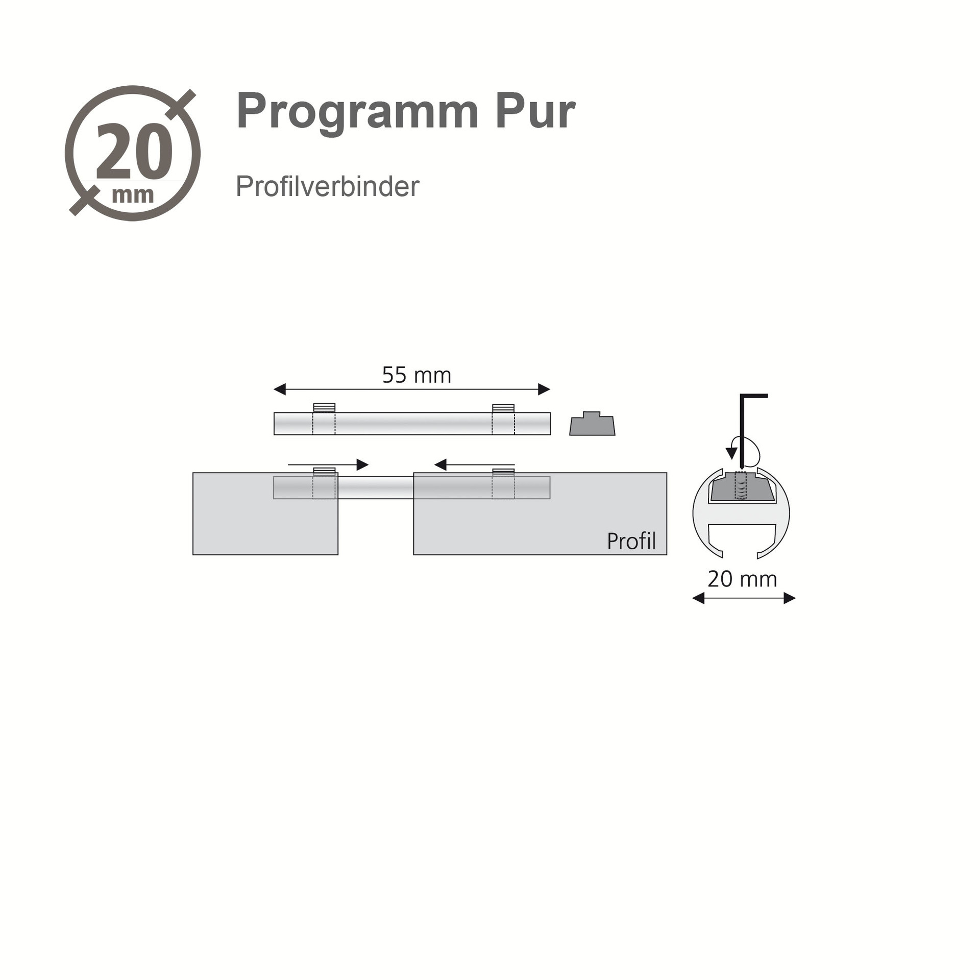 Profilverbinder Cubis bei leitermann.de günstig kaufen Profilverbinder Cubis