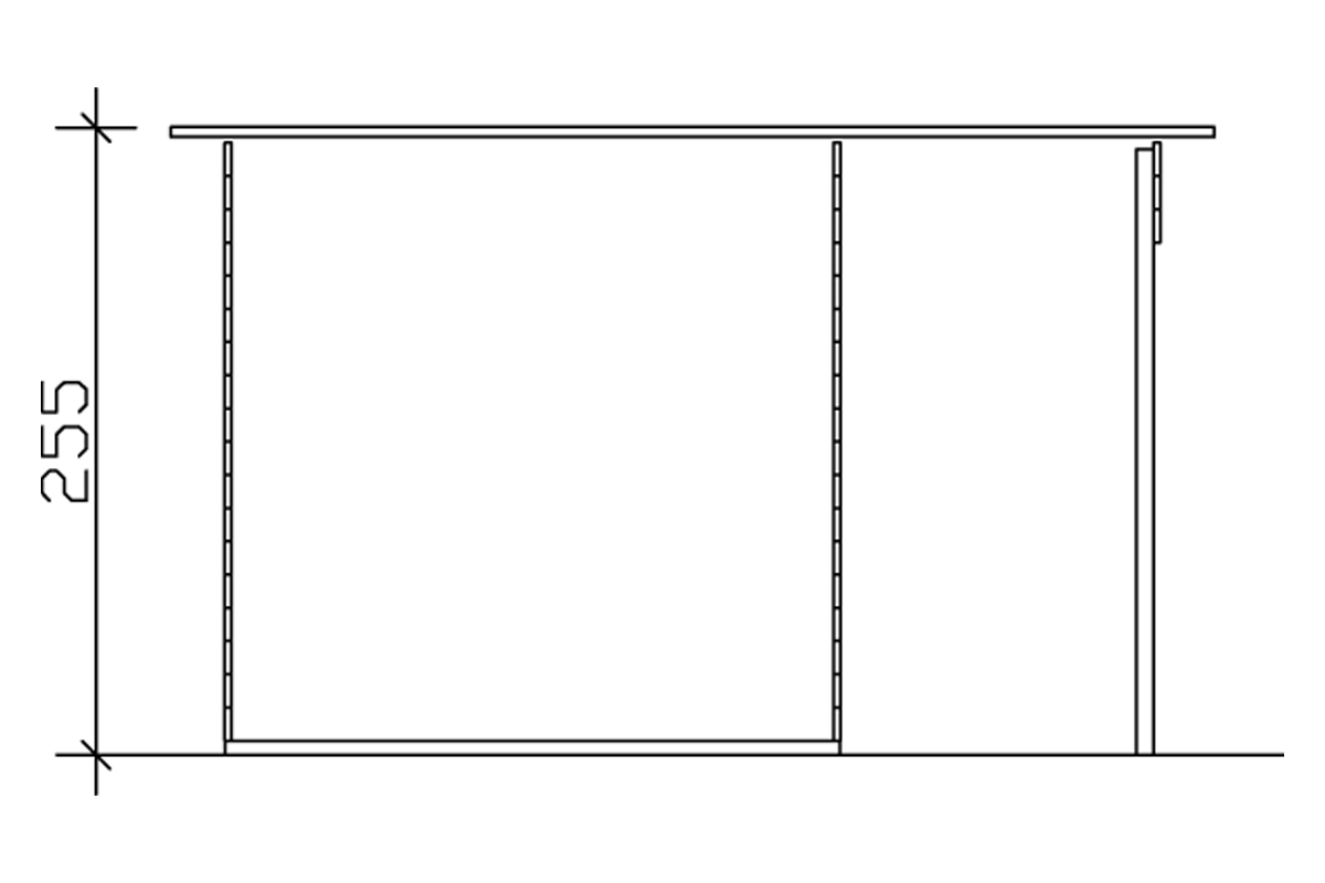 Gartenhaus Venlo 2, 380x250cm