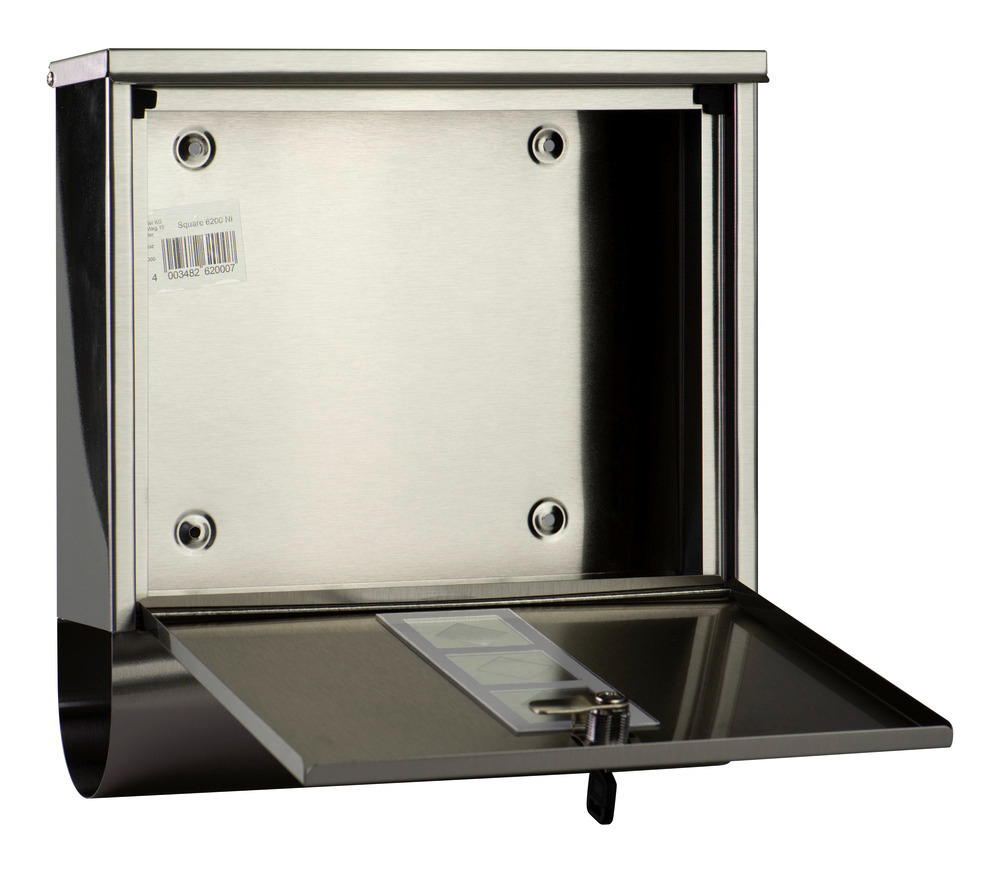 Briefkasten Edelstahl Square 6200 Ni bei leitermann.de günstig kaufen Briefkasten Edelstahl Square 6200 Ni