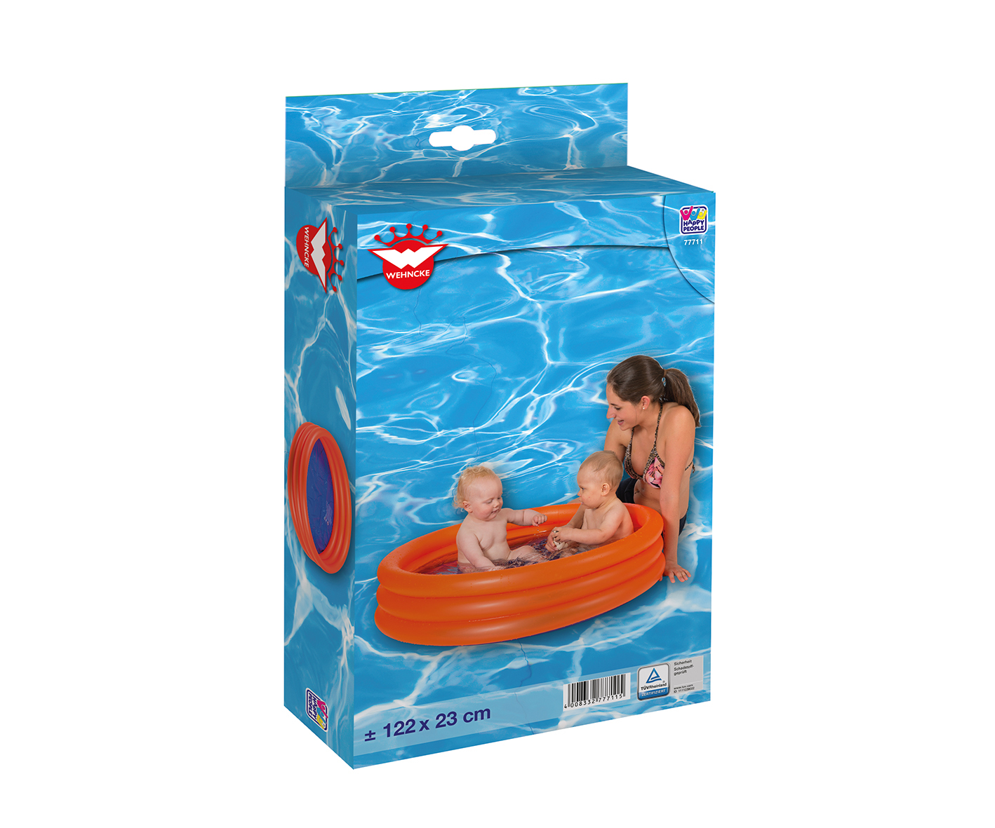 3-Ring-Pool Planschbecken Uni, orange bei leitermann.de günstig kaufen 3-Ring-Pool Planschbecken Uni, orange