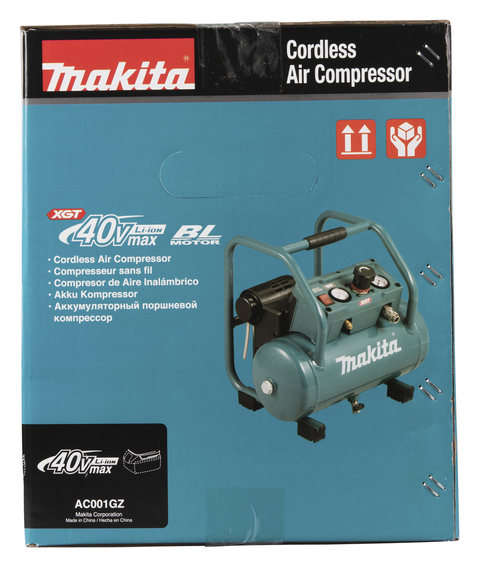 Akku-Kompressor AC001GZ, 9,3bar, 40V