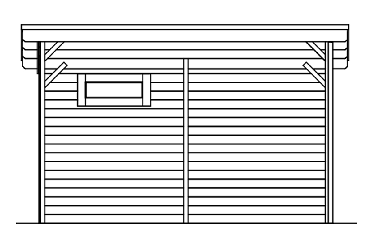 Unterstand Vimmerby, 370x250cm, unbehandelt