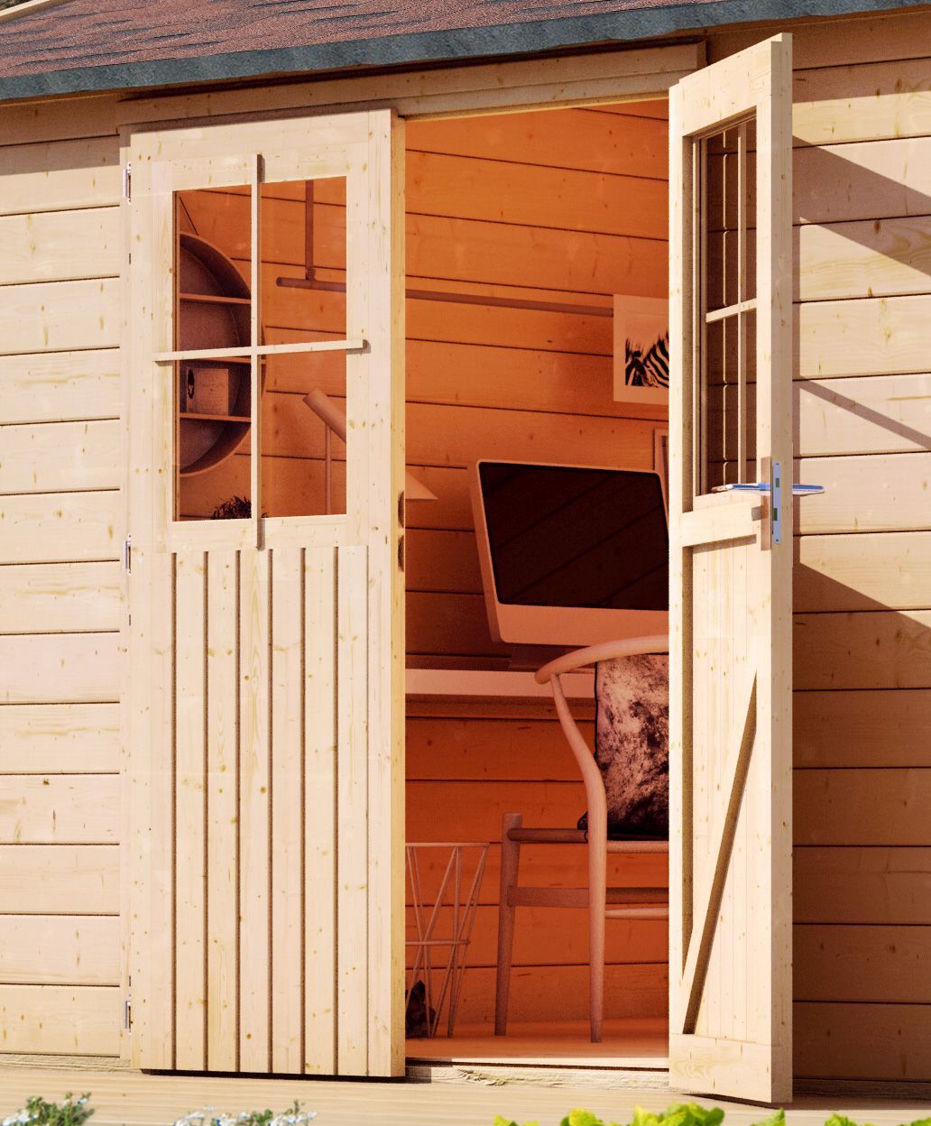 Gartenhaus Felsenau 5 bei leitermann.de günstig kaufen Gartenhaus Felsenau 5