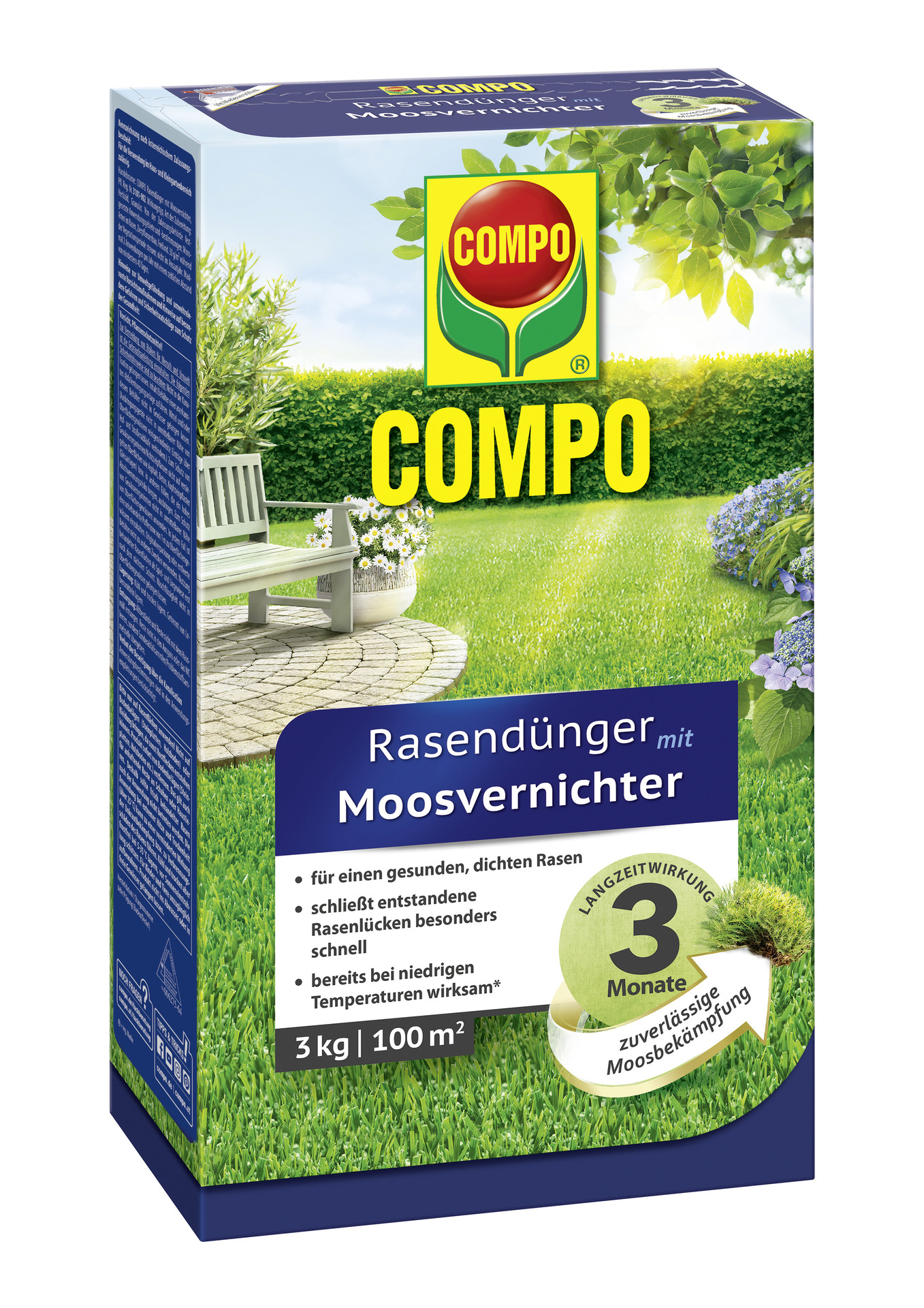 Compo GmbH FLORANID Rasendünger mit Moosvernichter