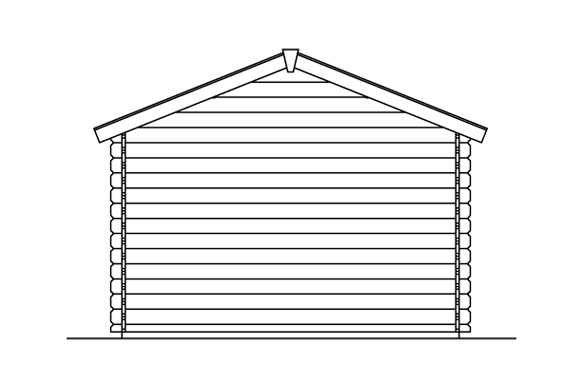 Gartenhaus Como, mit Vordach natur bei leitermann.de günstig kaufen Gartenhaus Como, mit Vordach natur