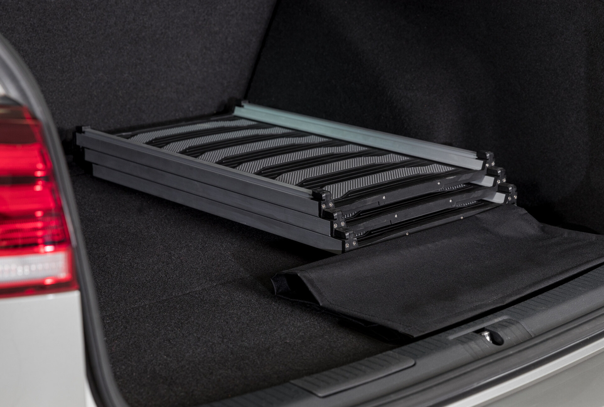 3-fach Teleskop-Rampe, Aluminium/TPR