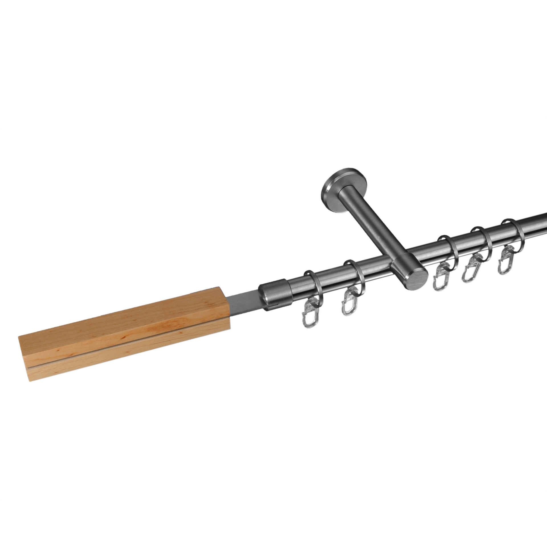 Gardinenstange Thisted 16 mm Stilgarnitur aus Edelstahl bei leitermann.de günstig kaufen Gardinenstange Thisted 16 mm Stilgarnitur aus Edelstahl