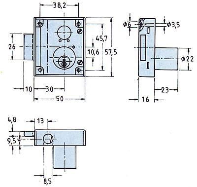 Drehstangenschloss Nr.7020 Zylinder Messing vernickelt rechts St bei leitermann.de günstig kaufen Drehstangenschloss Nr.7020 Zylinder Messing vernickelt rechts St