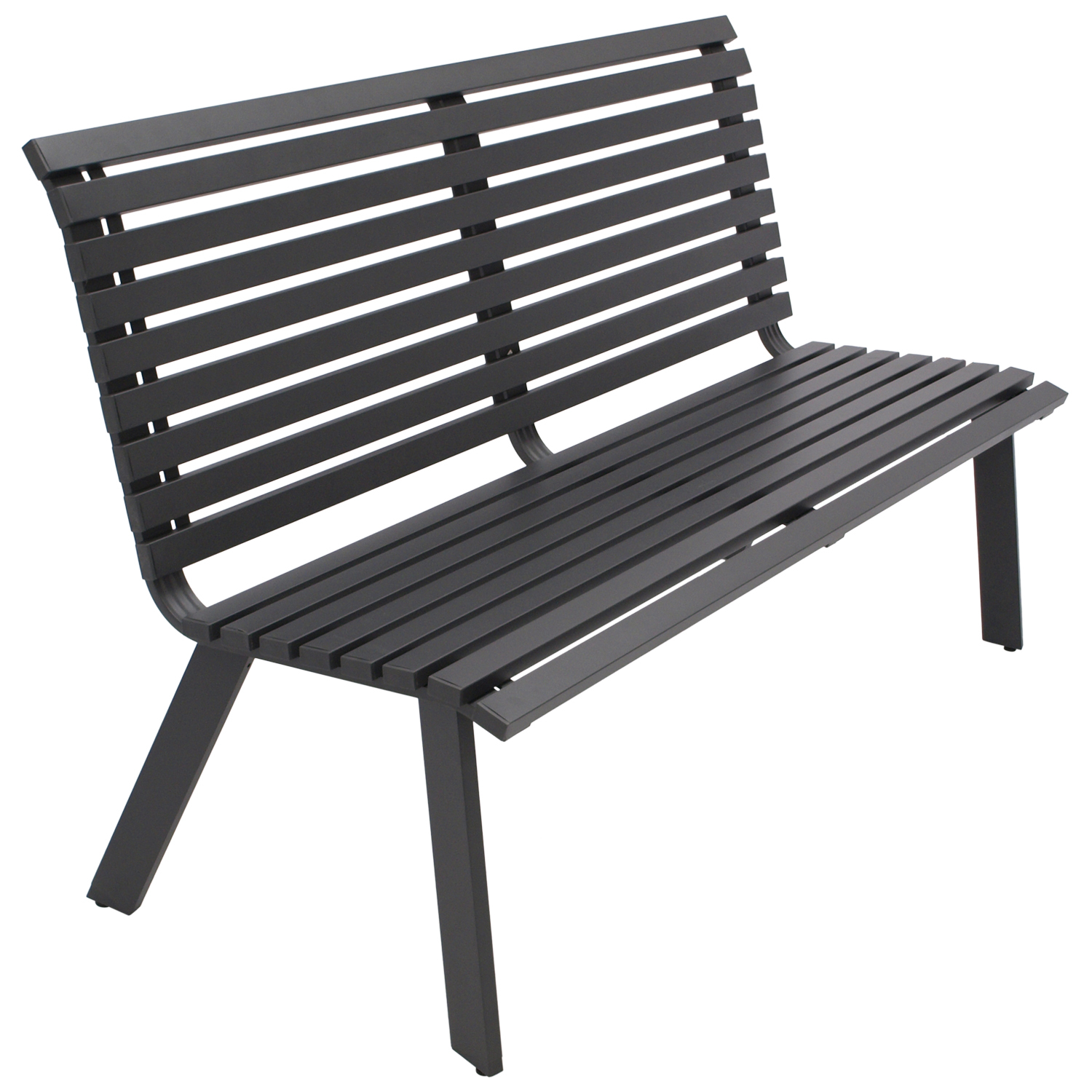Gartenbank 2-sitzer, Aluminium anthrazit