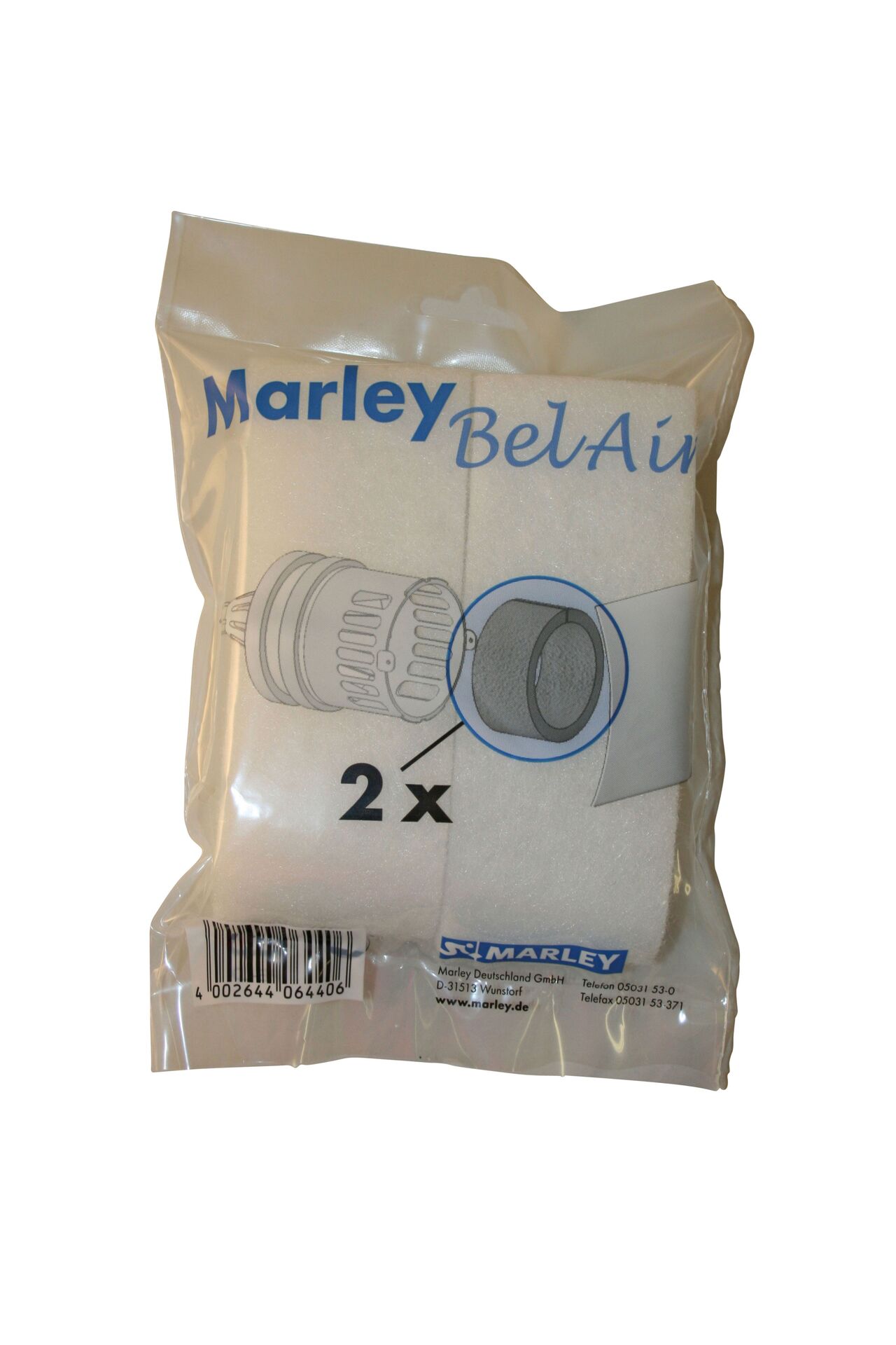 Marley Deutschland GmbH Zuluftkanal mit Pollenschutz