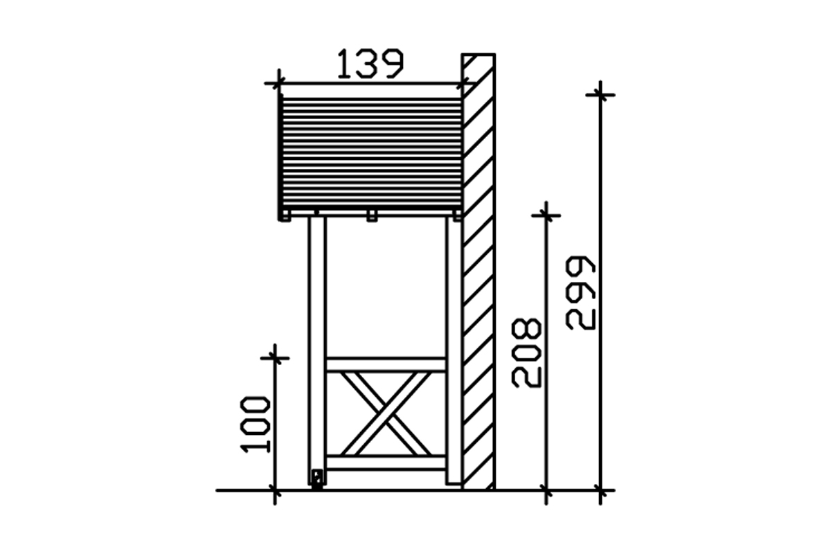Vordach Stralsund 5 Satteldach bei leitermann.de günstig kaufen Vordach Stralsund 5 Satteldach