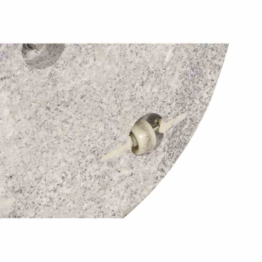 Siena Garden Granitschirmständer mit Griff und Rolle rund