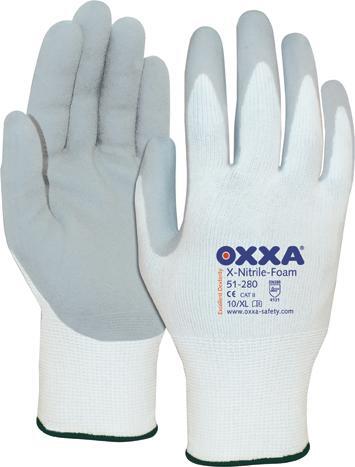 Handschuh Oxxa X-Nitrile-Foam, Gr.10, weiß/grau