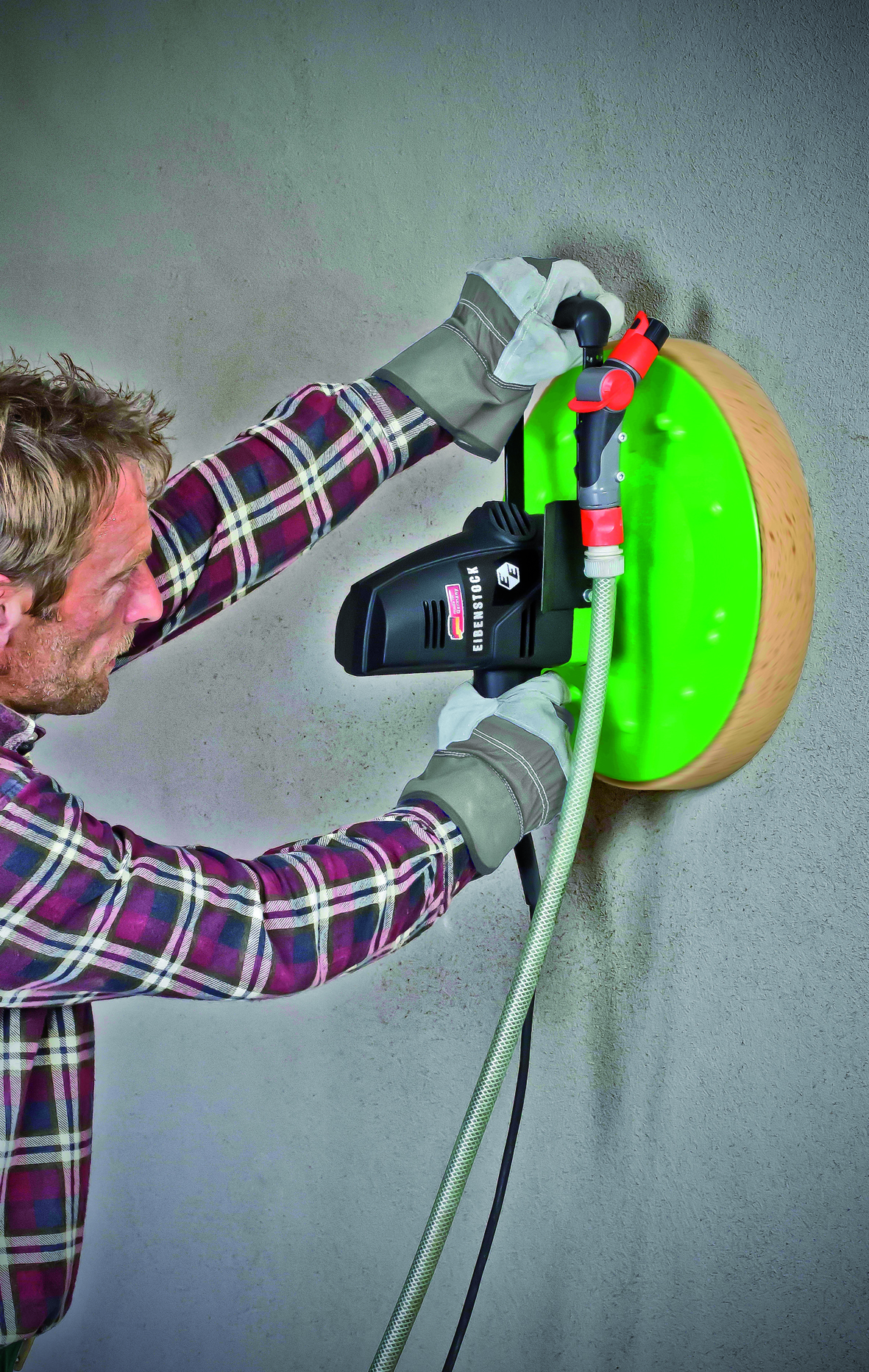 Putzbearbeitungsmaschine EPG 400 WP (mit Wasserzuführung)