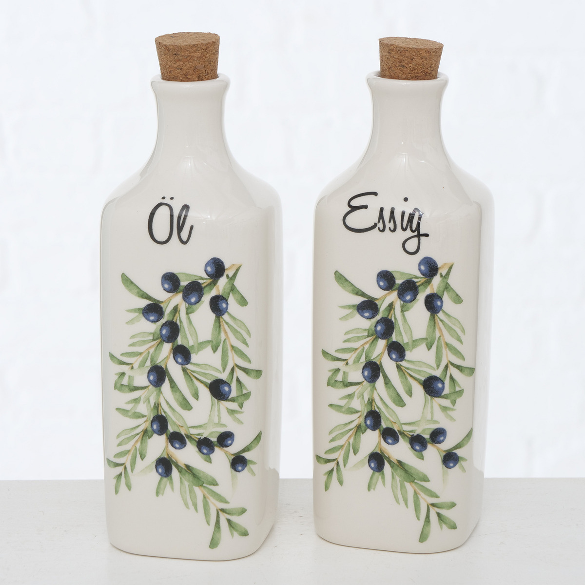 Flasche Olivia, Dekor 2-fach sortiert bei leitermann.de günstig kaufen Flasche Olivia, Dekor 2-fach sortiert