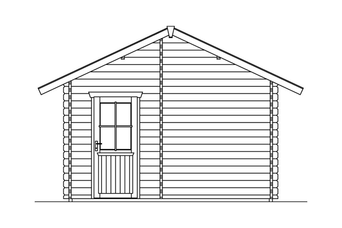 Gartenhaus Esbjerg 1, 45mm 380 x 520cm natur