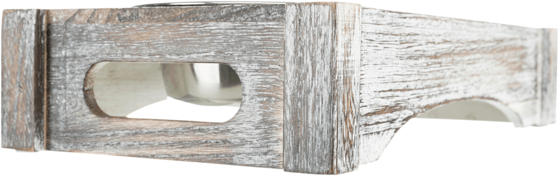 Napf-Set, Holz/Edelstahl