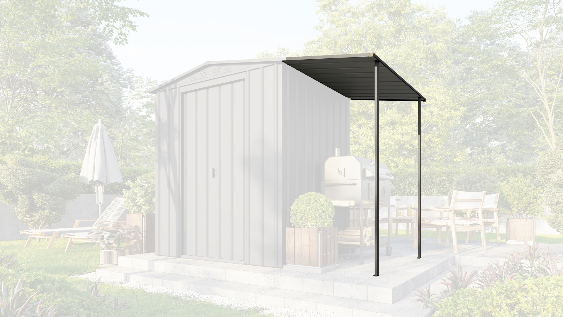 Schleppdach für Dream 65, anthrazit bei leitermann.de günstig kaufen Schleppdach für Dream 65, anthrazit