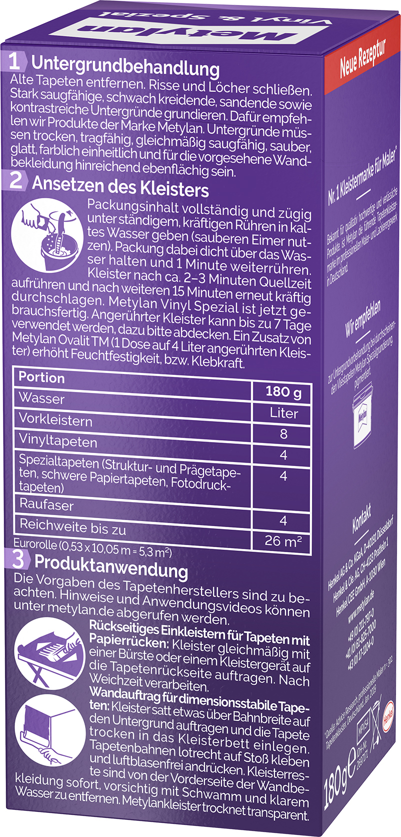 Tapetenkleister Vinyl & Spezial, transparent