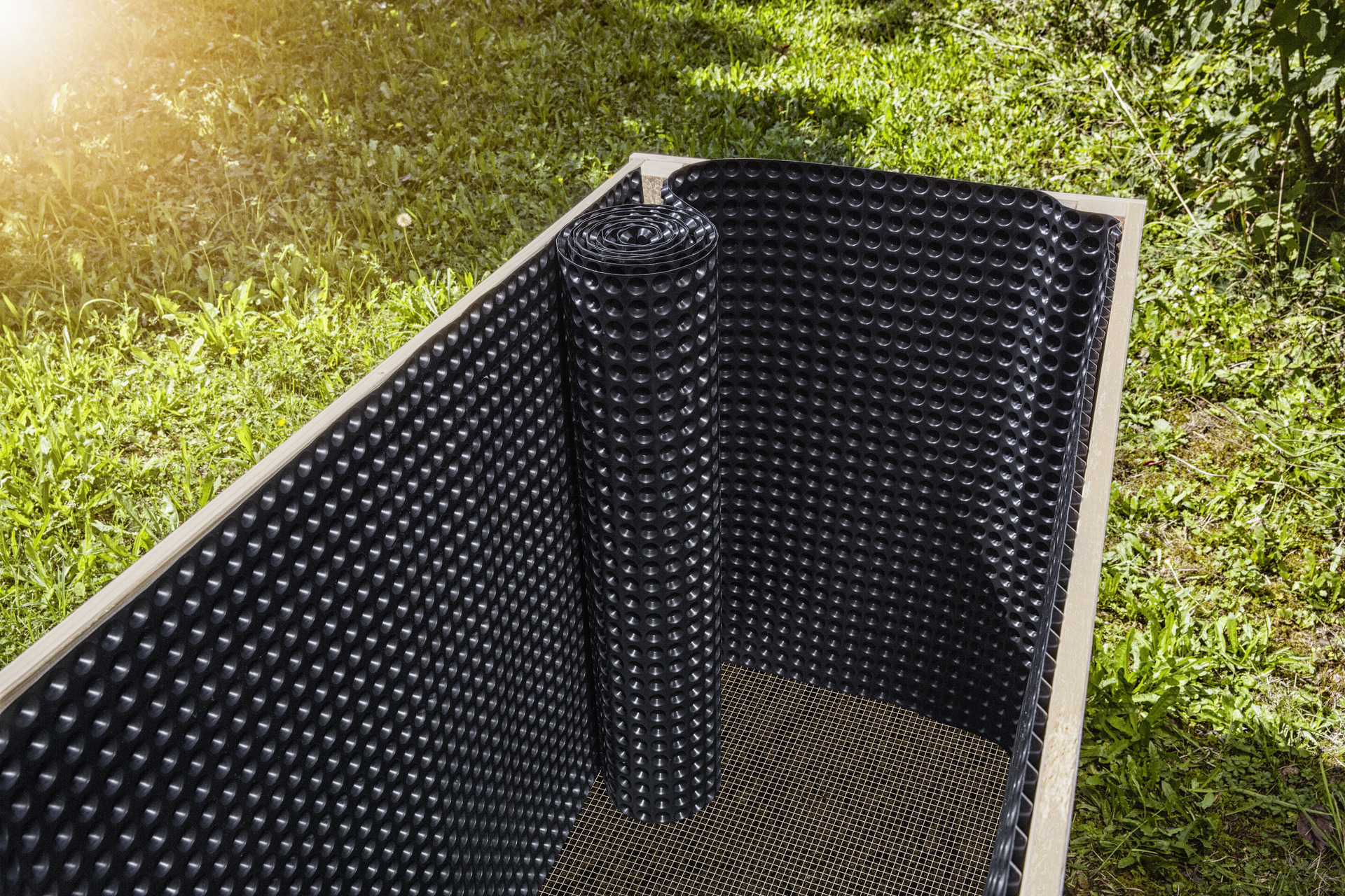 Hochbeet-Noppenfolie bei leitermann.de günstig kaufen Hochbeet-Noppenfolie