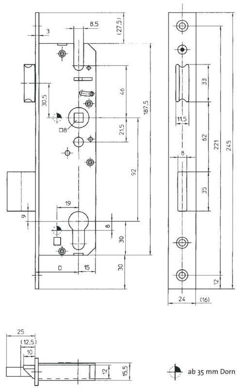 Rohrrahmenschloss Nr. 59 PZ W 30 mm bei leitermann.de günstig kaufen Rohrrahmenschloss Nr. 59 PZ W 30 mm