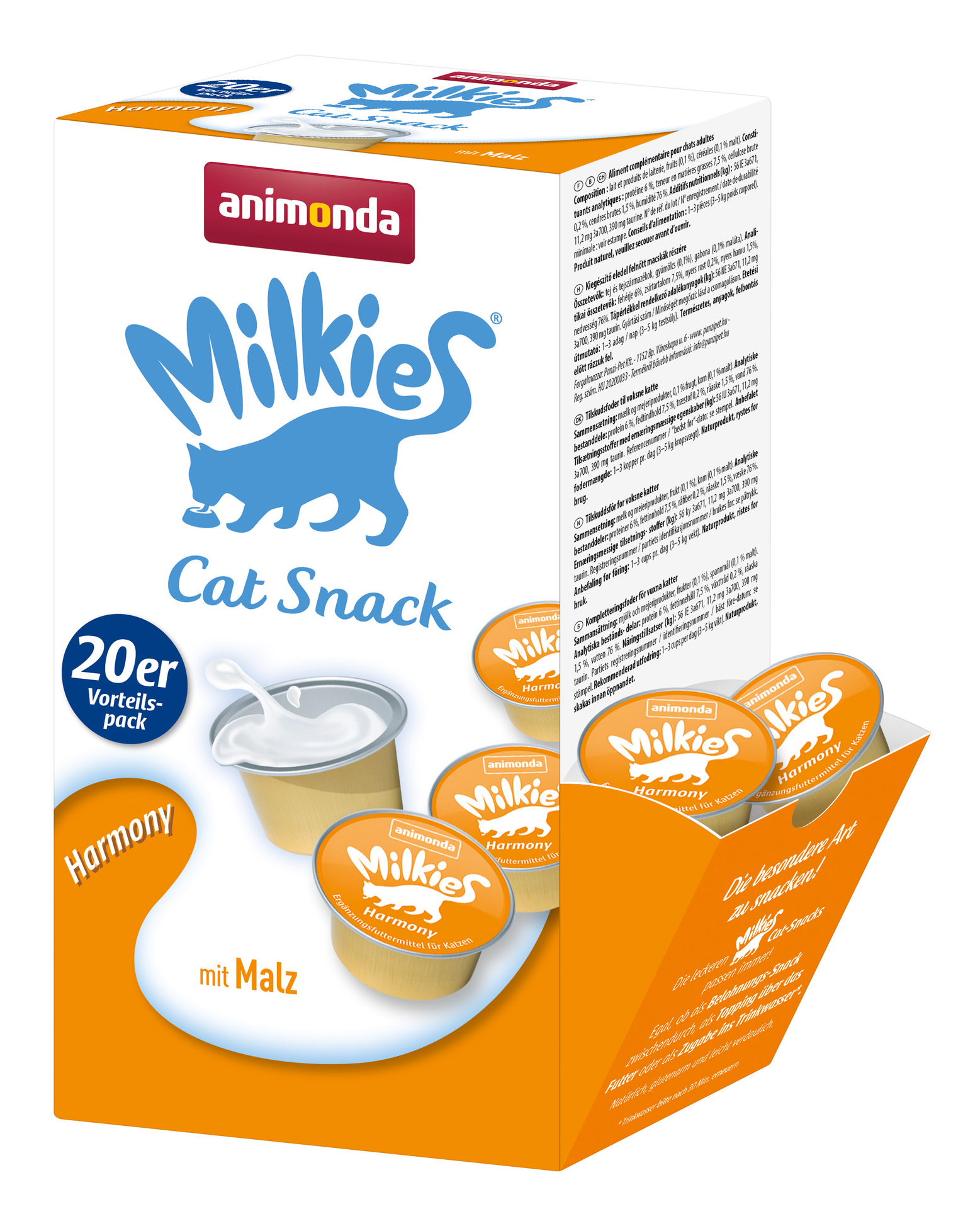 animonda petcare gmbh Cat Snack Milkies 20 x 15 g Cup
