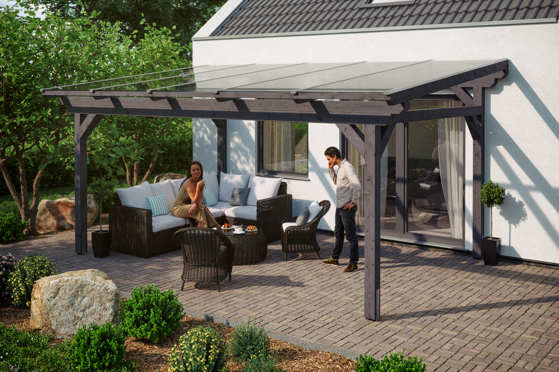 Terrassenüberdachung Sanremo bei leitermann.de günstig kaufen Terrassenüberdachung Sanremo