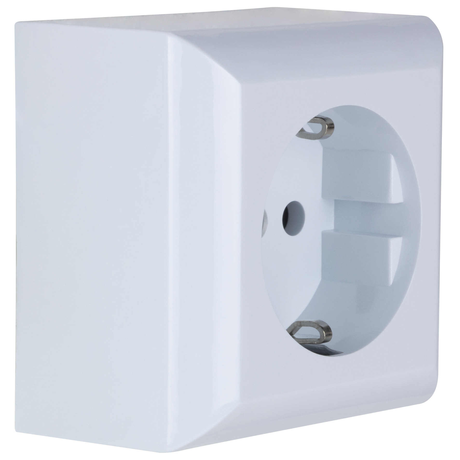 Steckdose PlanoLuxe Aufputz weiß