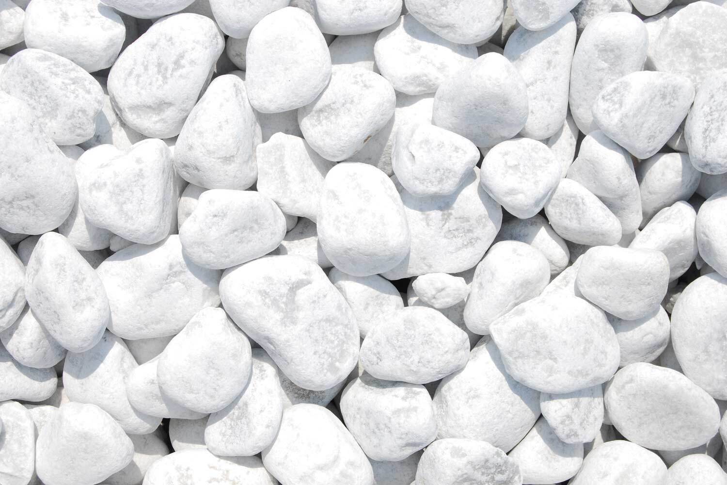 Marmorzierkiesel Carrara weiß bei leitermann.de günstig kaufen Marmorzierkiesel Carrara weiß